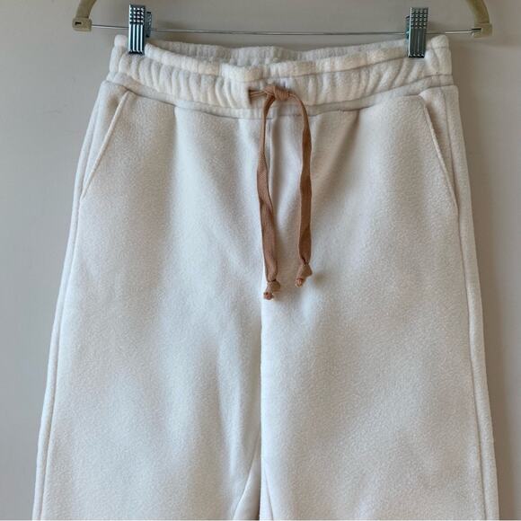 NWT Madewell Betterfleece Retro Cozy Sweatpants Off White Pockets Size XS Lounge - Picture 3 of 13